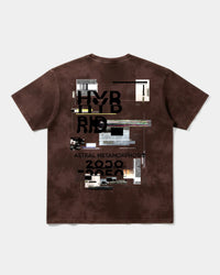 Camiseta Astral Big Back Oversize Acid Marron