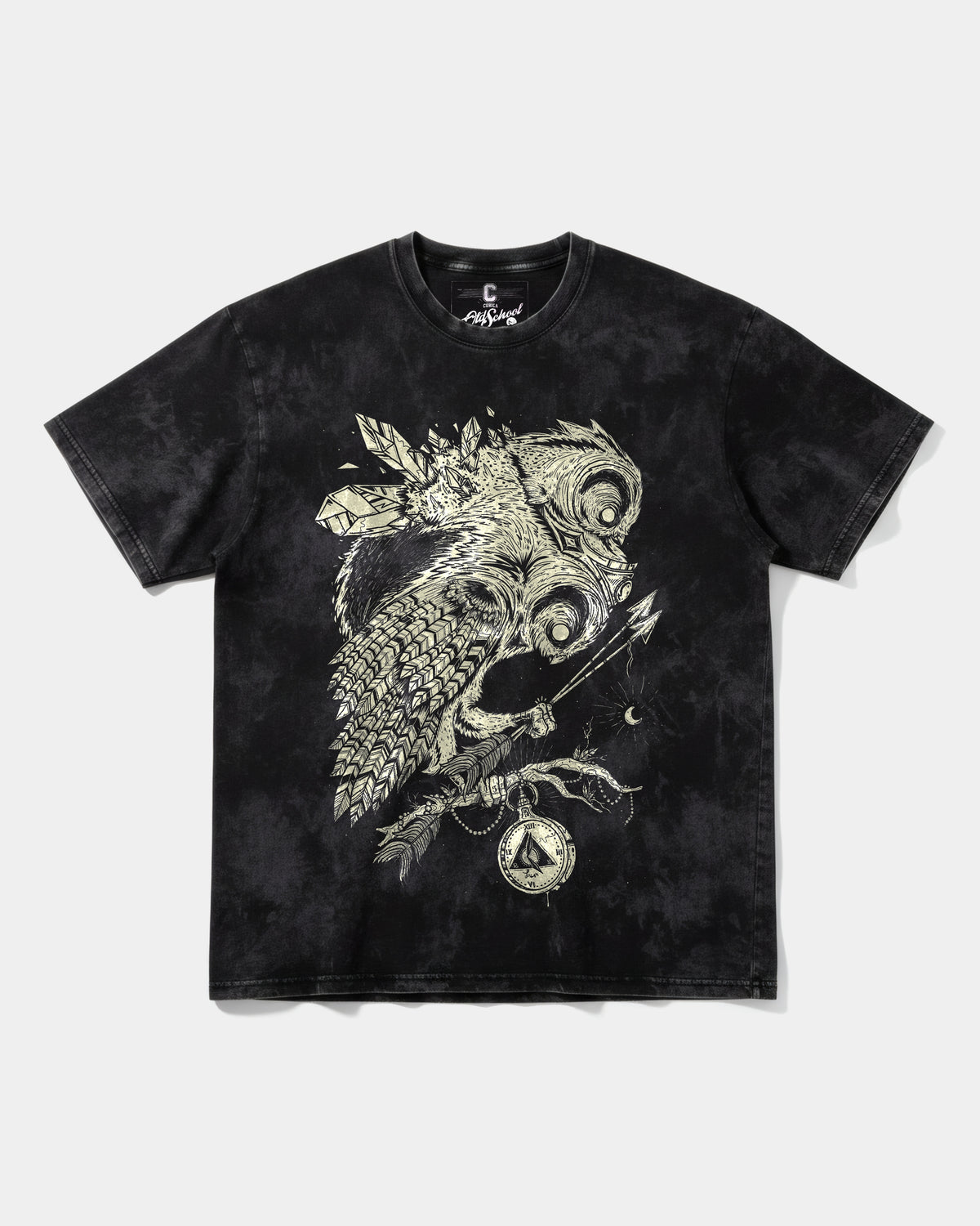 Camiseta Magic Owl Big Front Oversize Acid