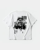 Camiseta Burn Big Back Oversize Basic Blanco