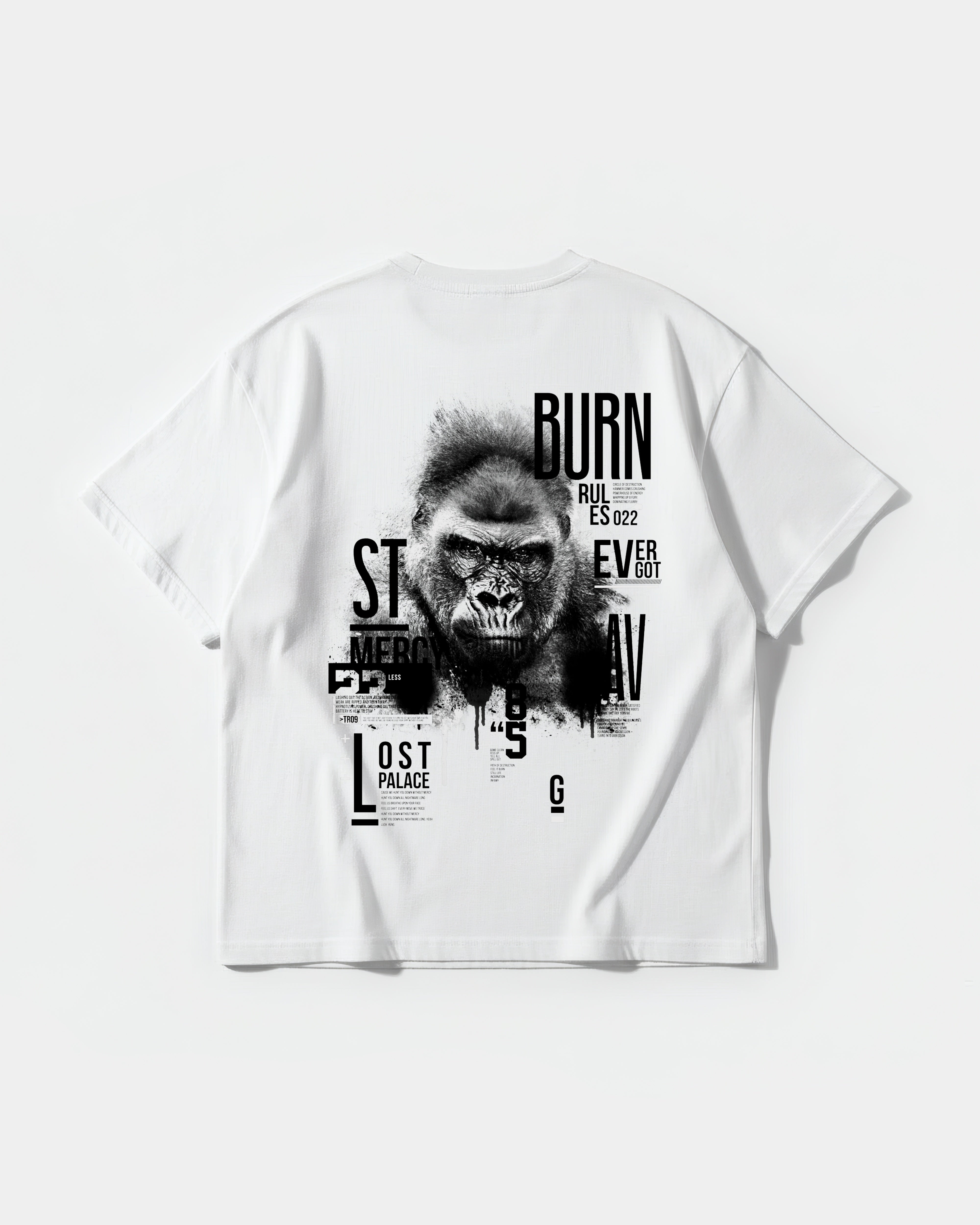Burn Big Back Oversize Basic T-shirt