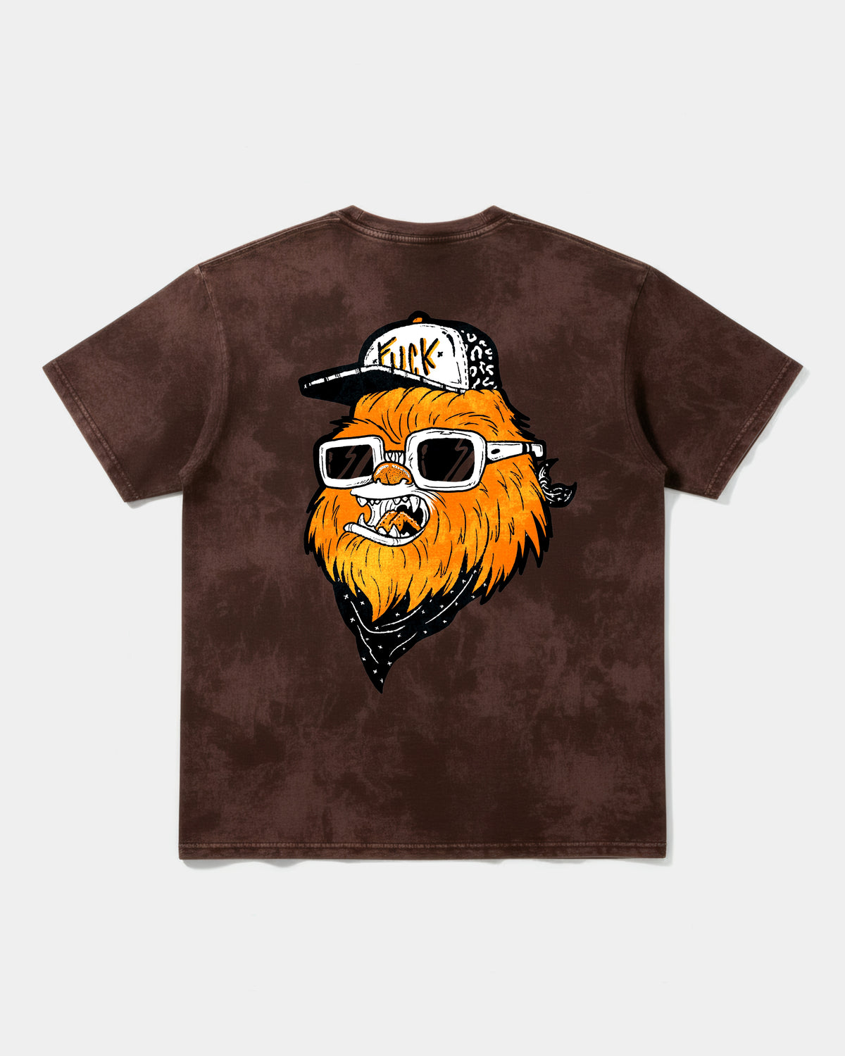 Chewie Hippie Big Back Oversize Acid T-Shirt
