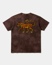Camiseta Leopardo Big Back Oversize Acid Marron