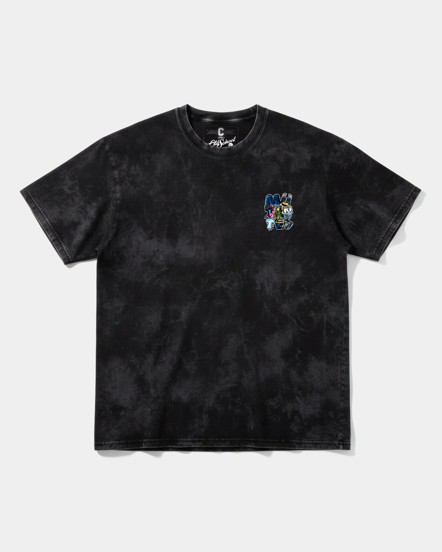 Camiseta Mutantes Pocket Front Oversize Acid Negro
