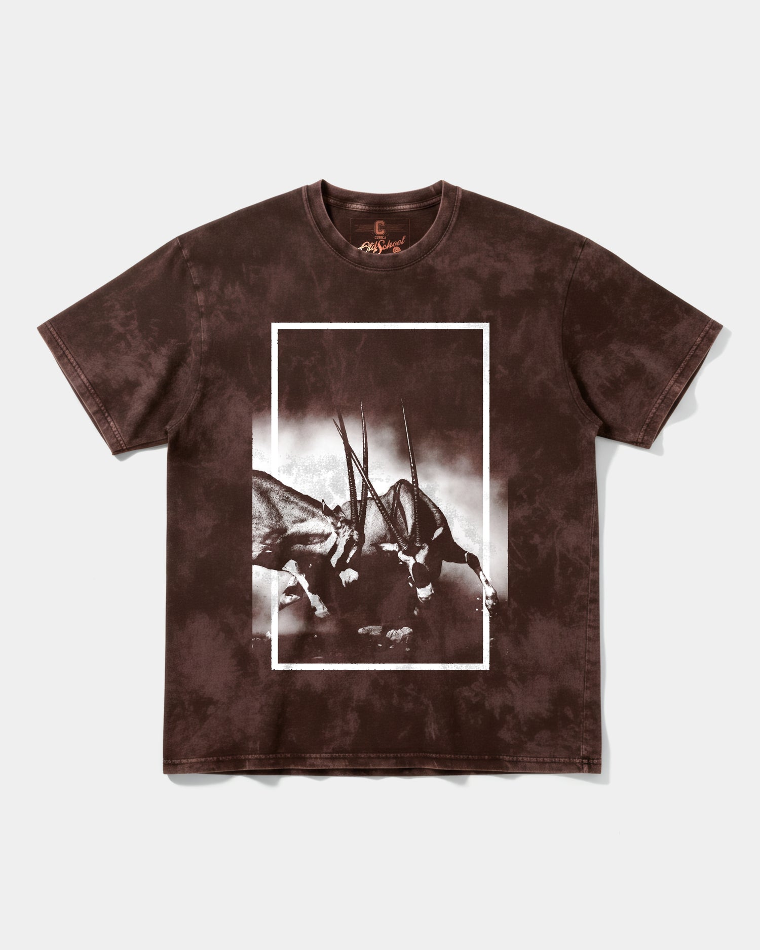 Camiseta Physical Strength Big Front Oversize Acid Marron