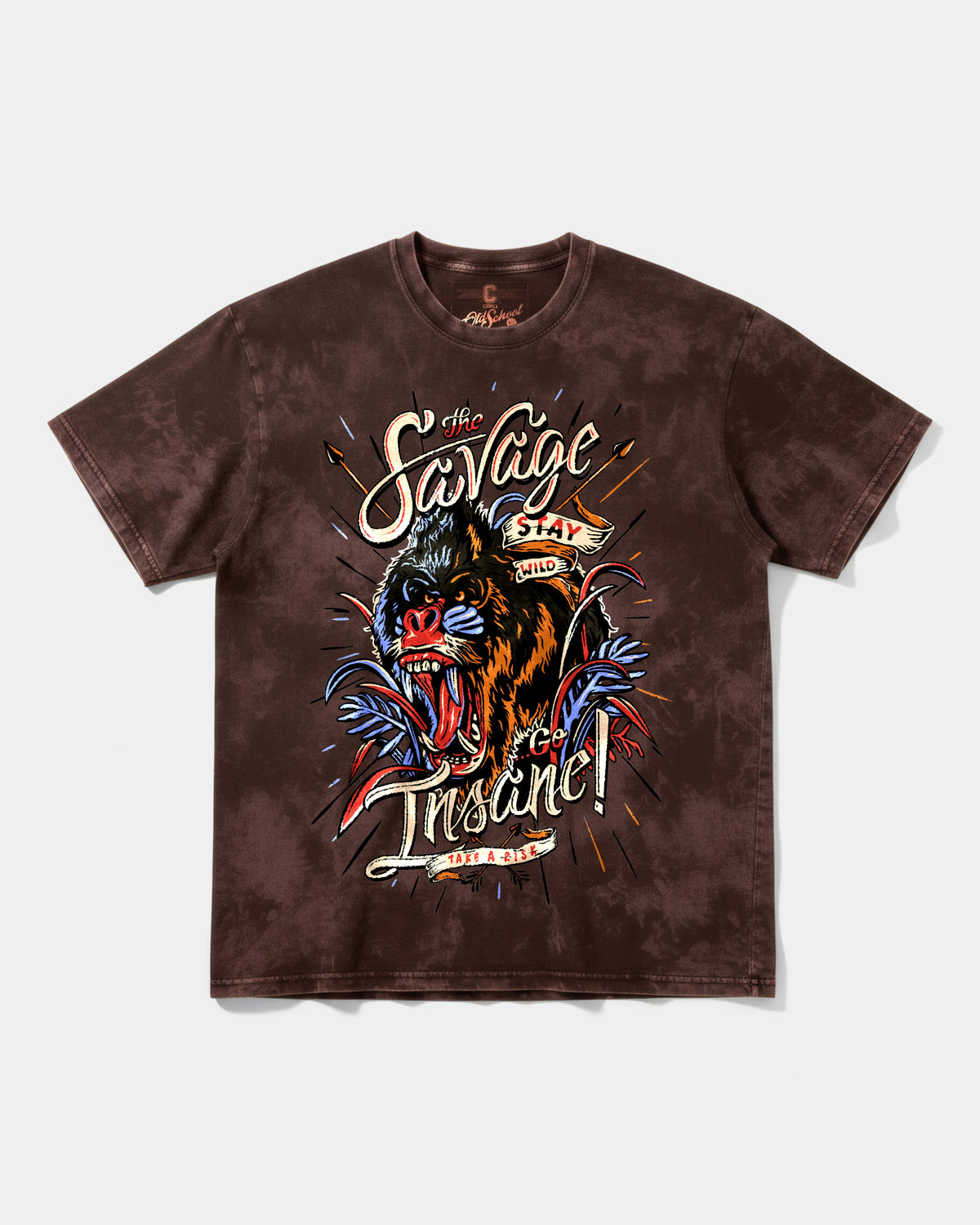 Camiseta The Savage Big Front Oversize Acid
