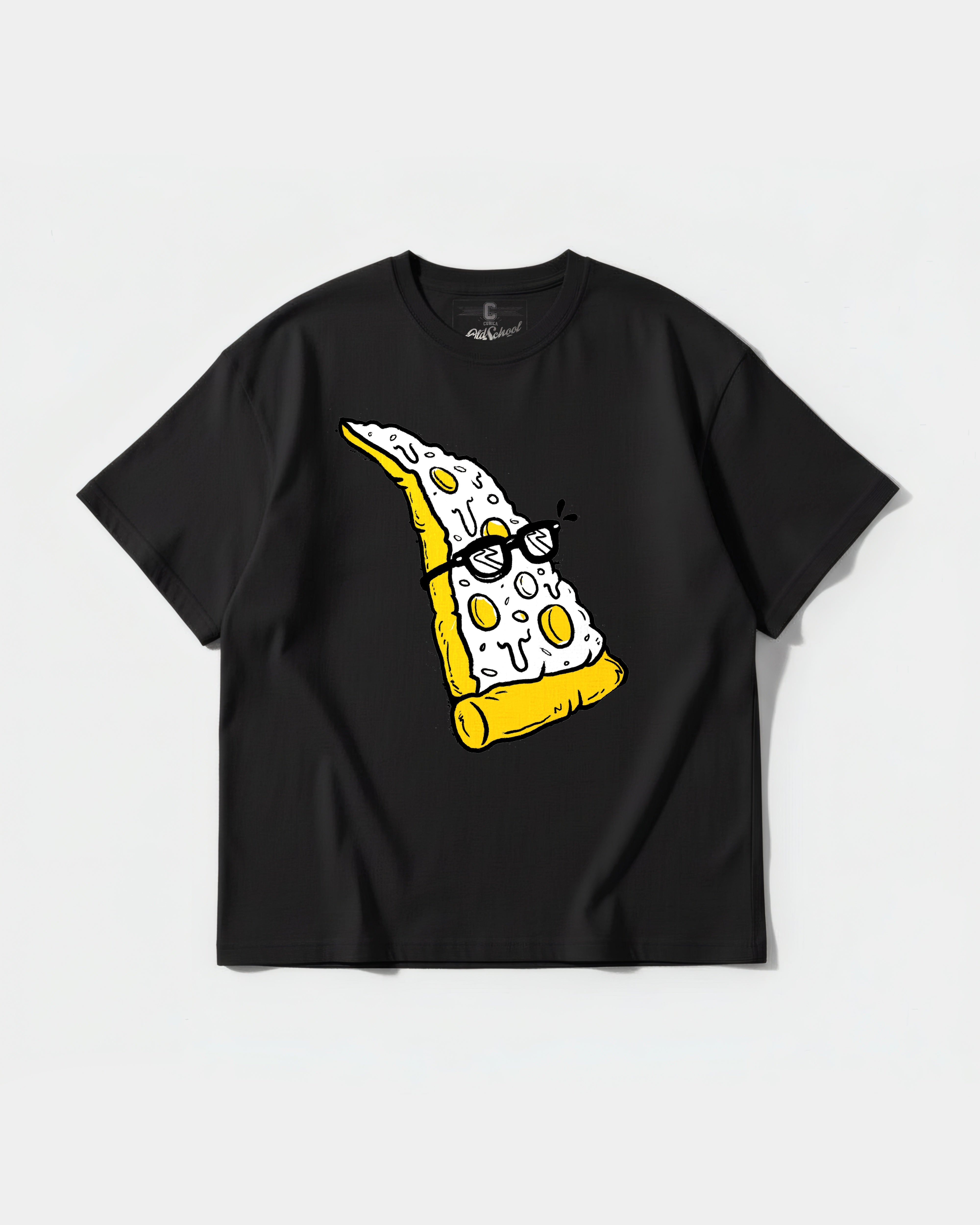 Camiseta Pizza Geek Big Front Oversize Basic