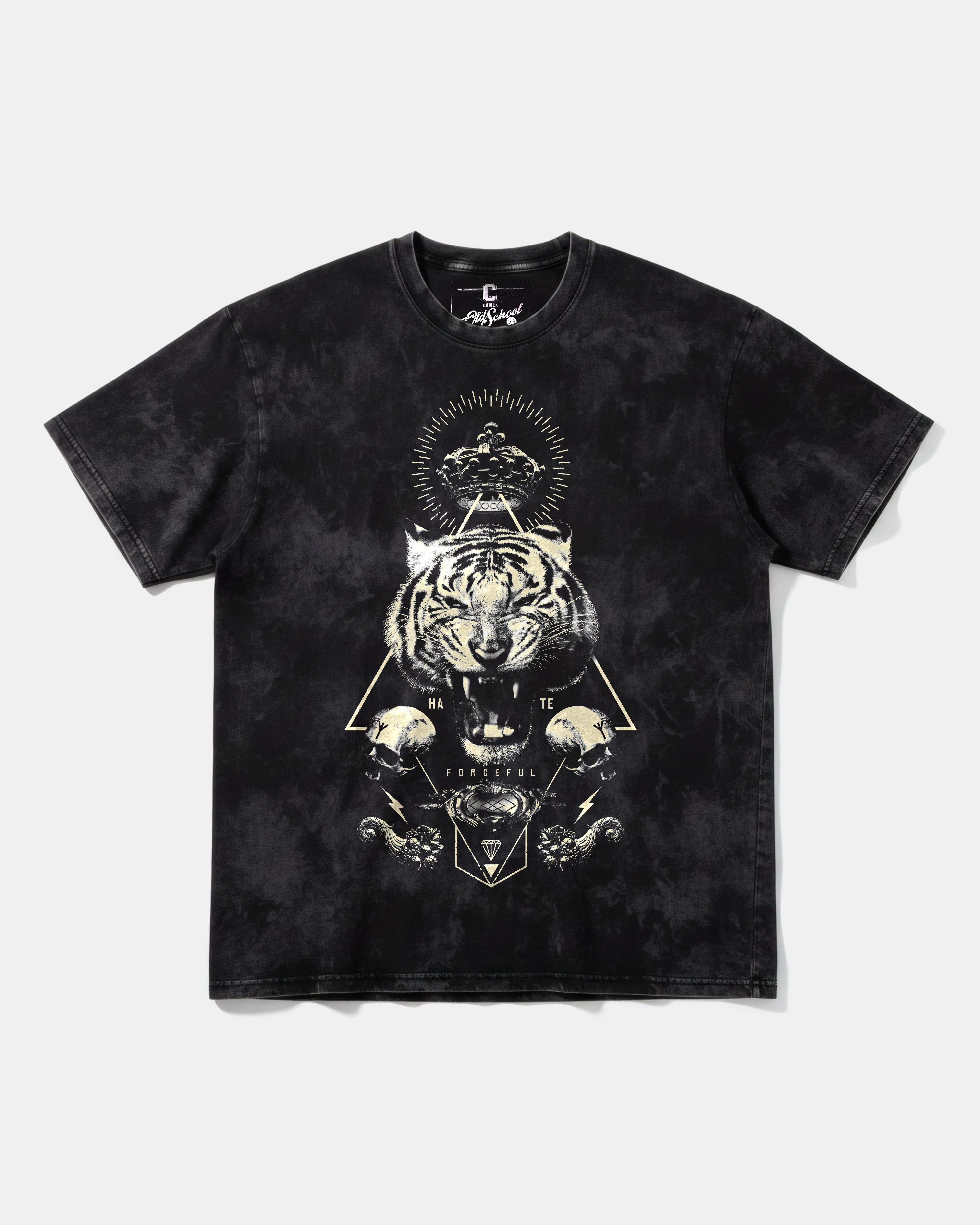 Forceful Big Front Oversize Acid T-Shirt