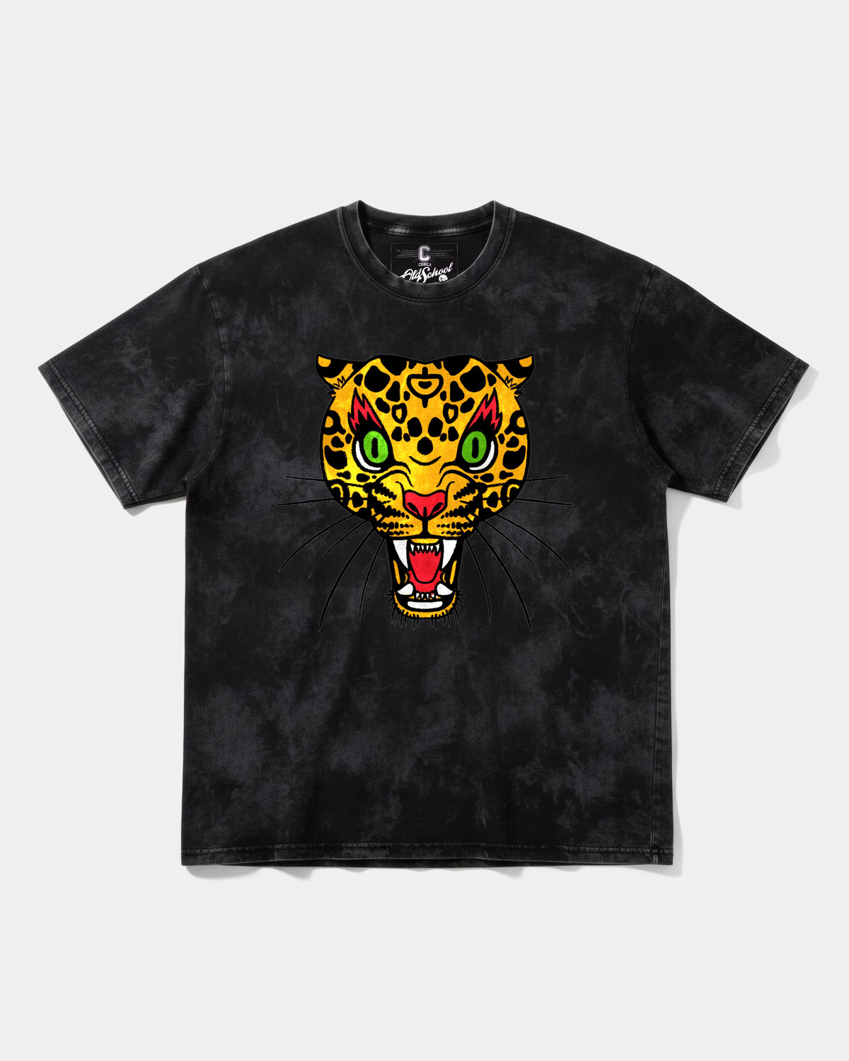Camiseta Leopard Big Front Oversize Acid