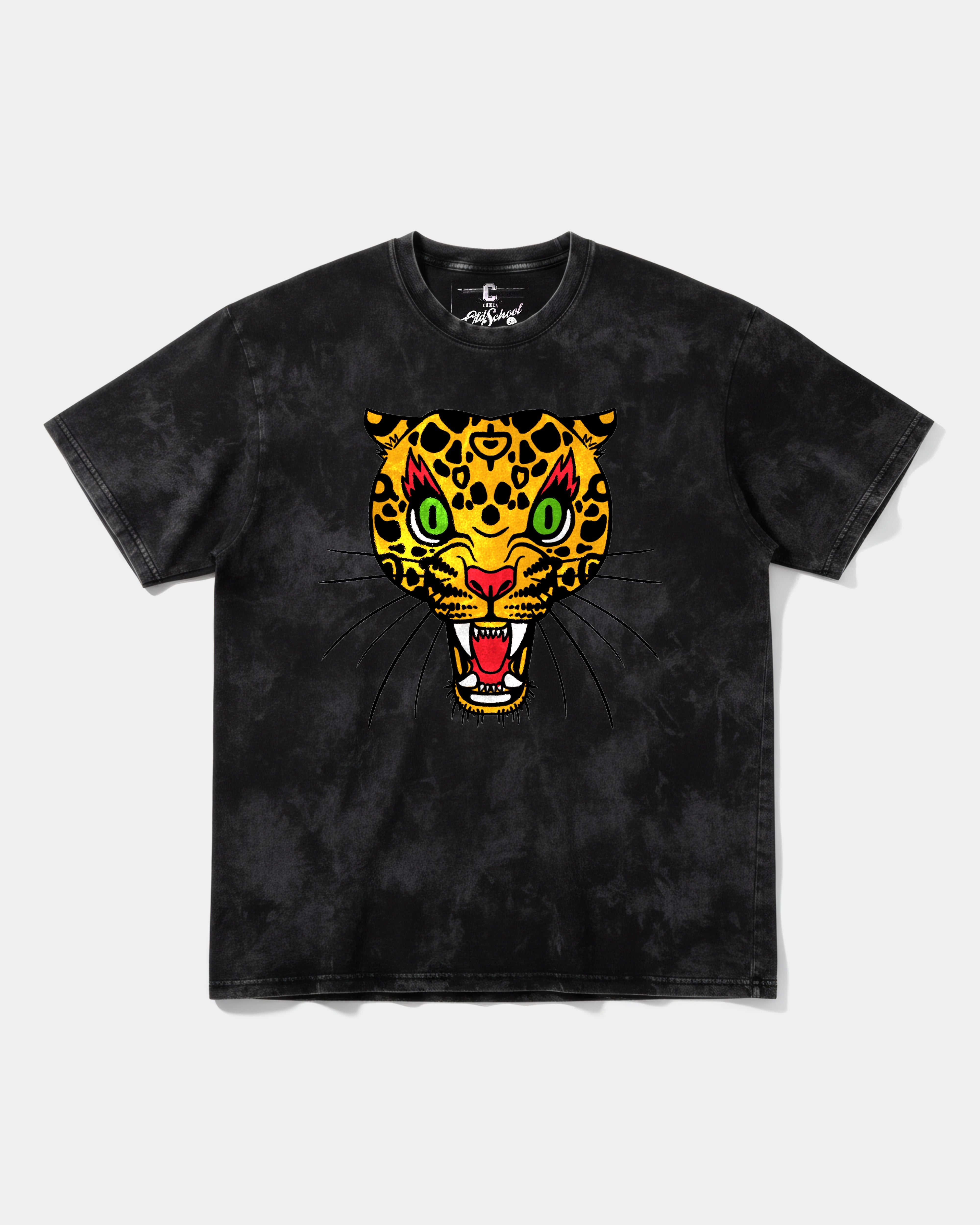 Leopard Big Front Oversize Acid T-shirt
