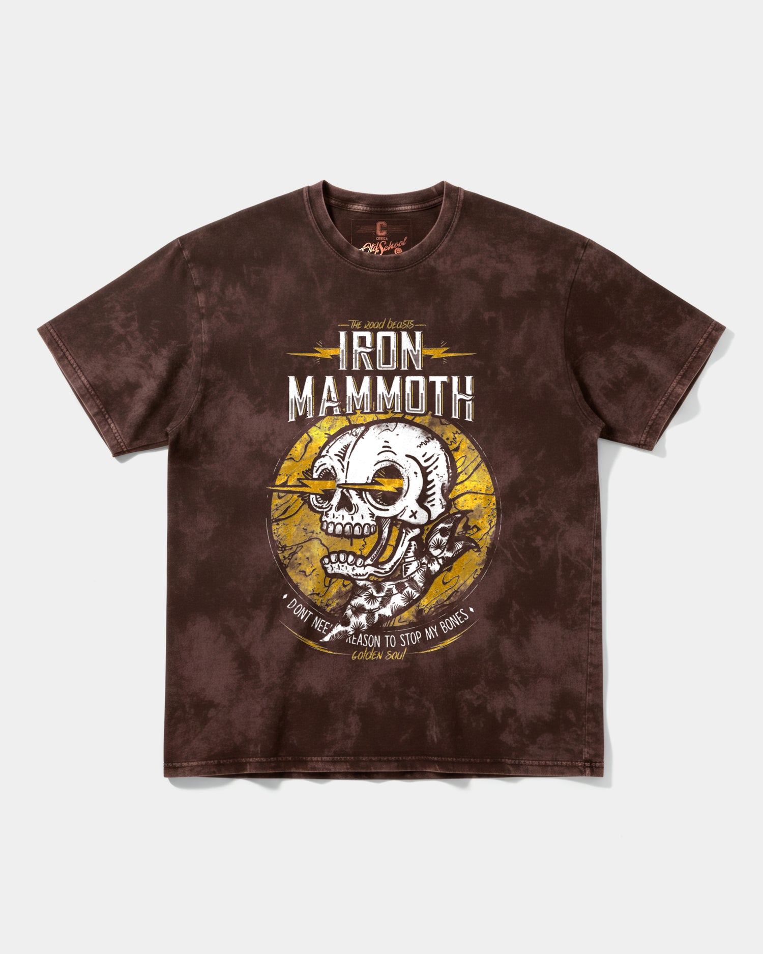 Camiseta Iron Mammoth Big Front Oversize Acid Marron