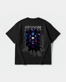 Camiseta Cubica Space Big Back Oversize Basic Negro