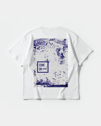 Camiseta Come Con Big Back Oversize Basic Blanco