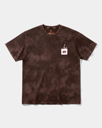 Camiseta Hot Friday White Pocket Front Oversize Acid Marron