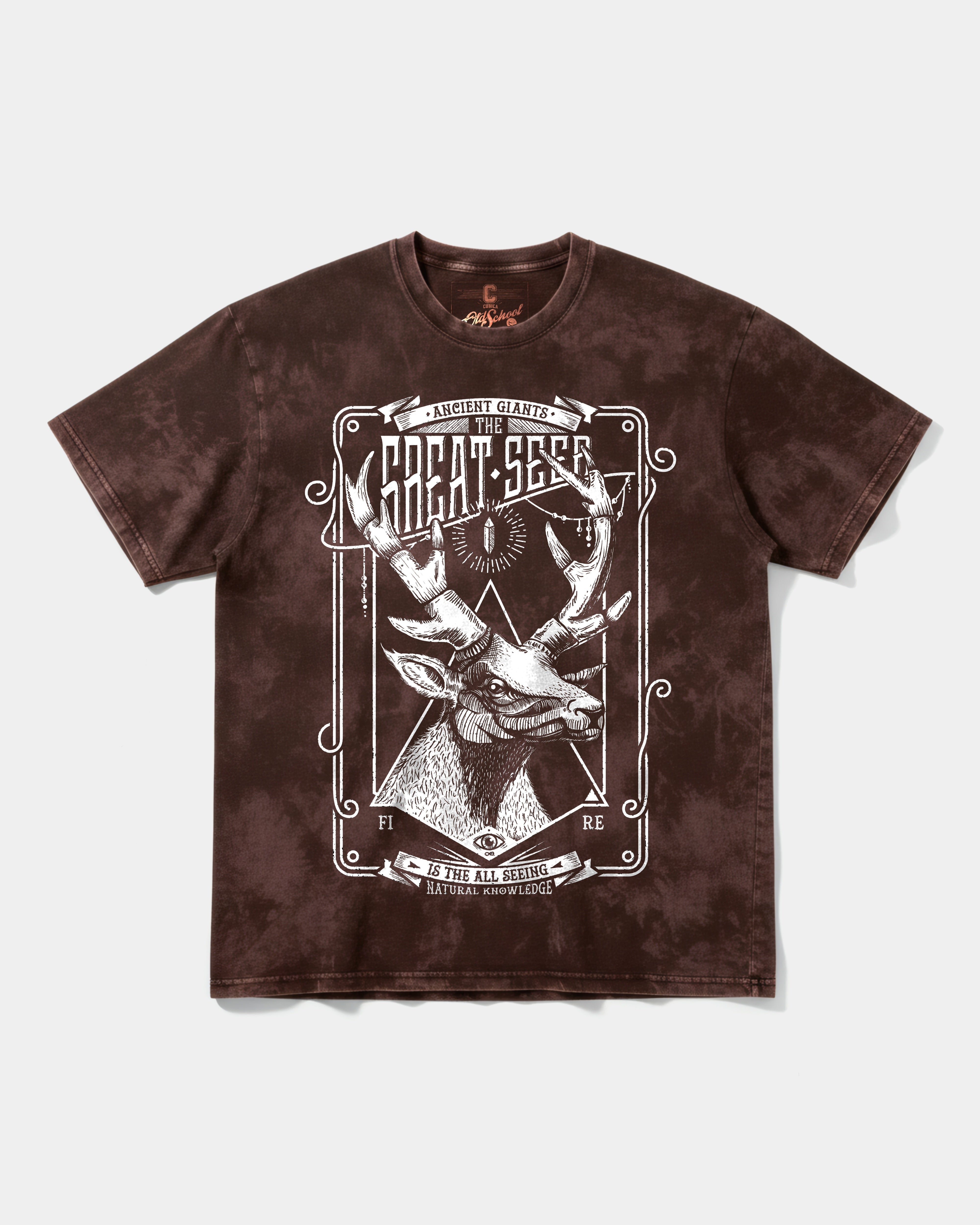 Camiseta The Seer Big Front Oversize Acid Marron