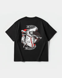 Camiseta Baseball Shark Big Back Oversize Basic Negro