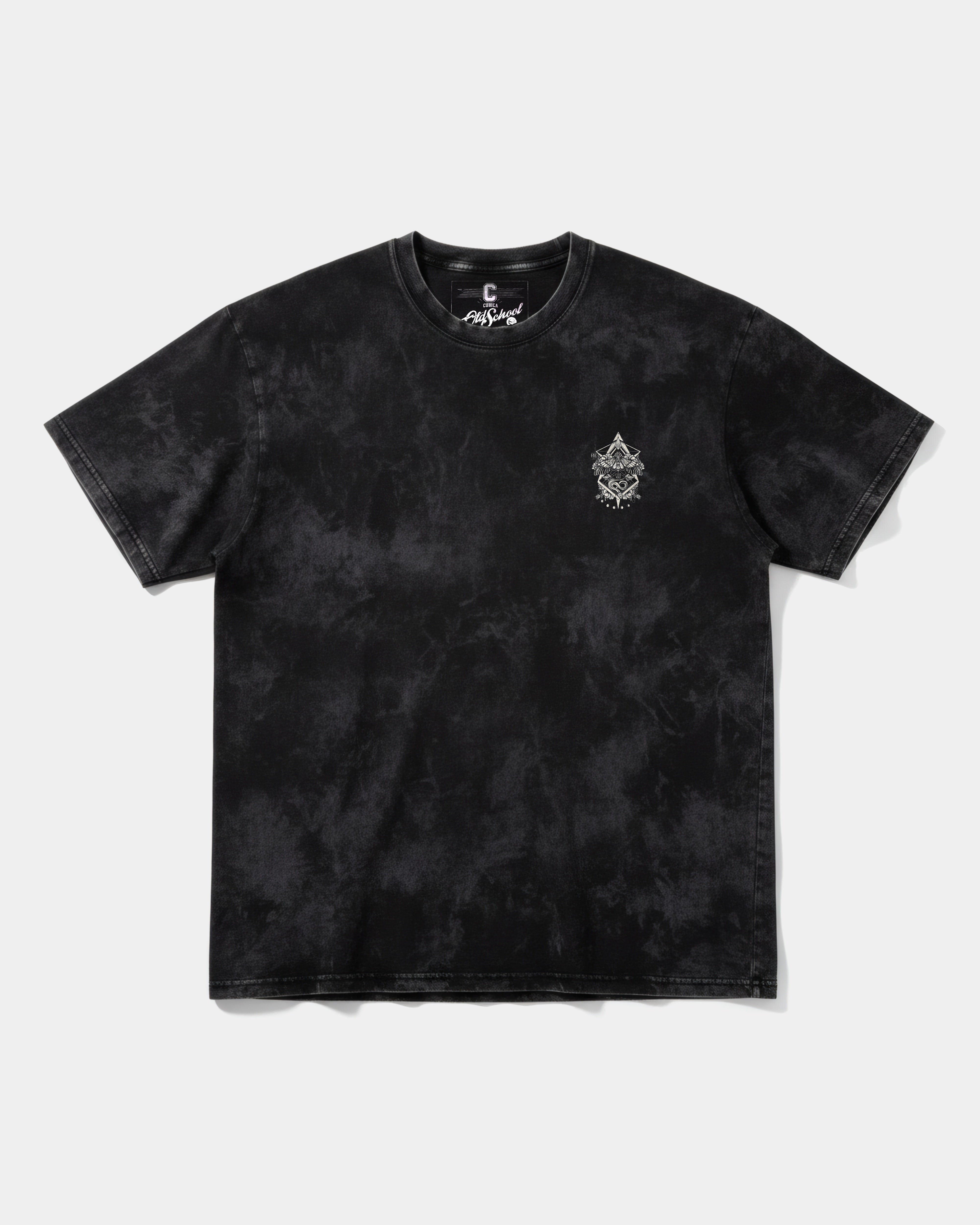 Fire Wings Pocket Front Oversize Acid T-Shirt
