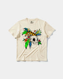 Camiseta Tiger Skull Big Front Regular Basic Beige