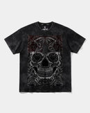 Camiseta Catrina Big Front Oversize Acid Negro