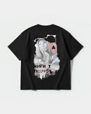 Camiseta Daydreamer Big Back Oversize Basic Negro