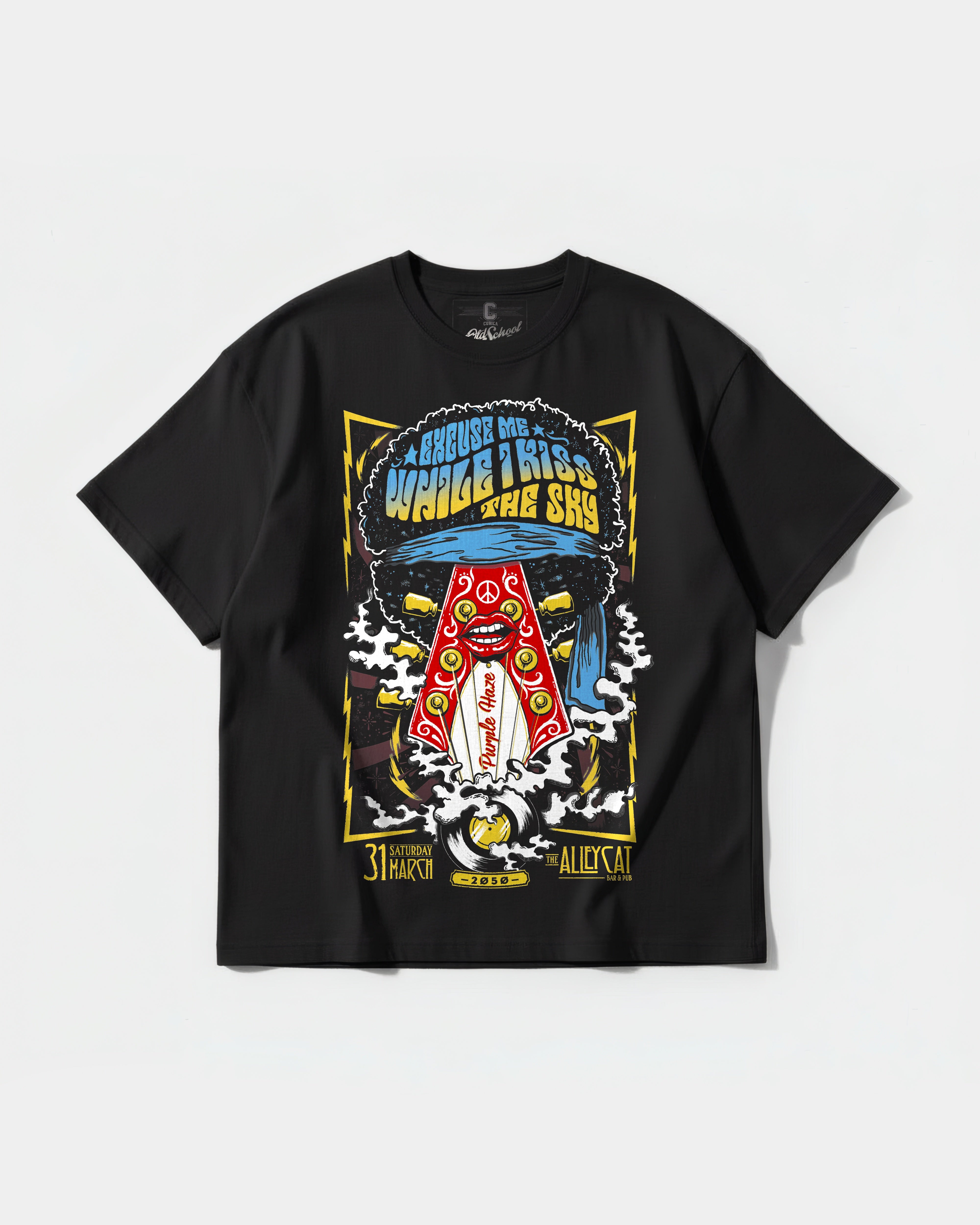 Hendrix Big Front Oversize Basic T-shirt