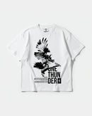 Camiseta One Thunder Big Front Oversize Basic Blanco