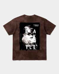 Camiseta Golden Night Big Back Oversize Acid Marron