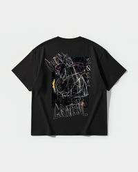 Camiseta Cubica Grateful Big Back Oversize Basic Negro