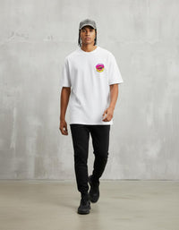 Modelo mide 1,82m y usa talla L