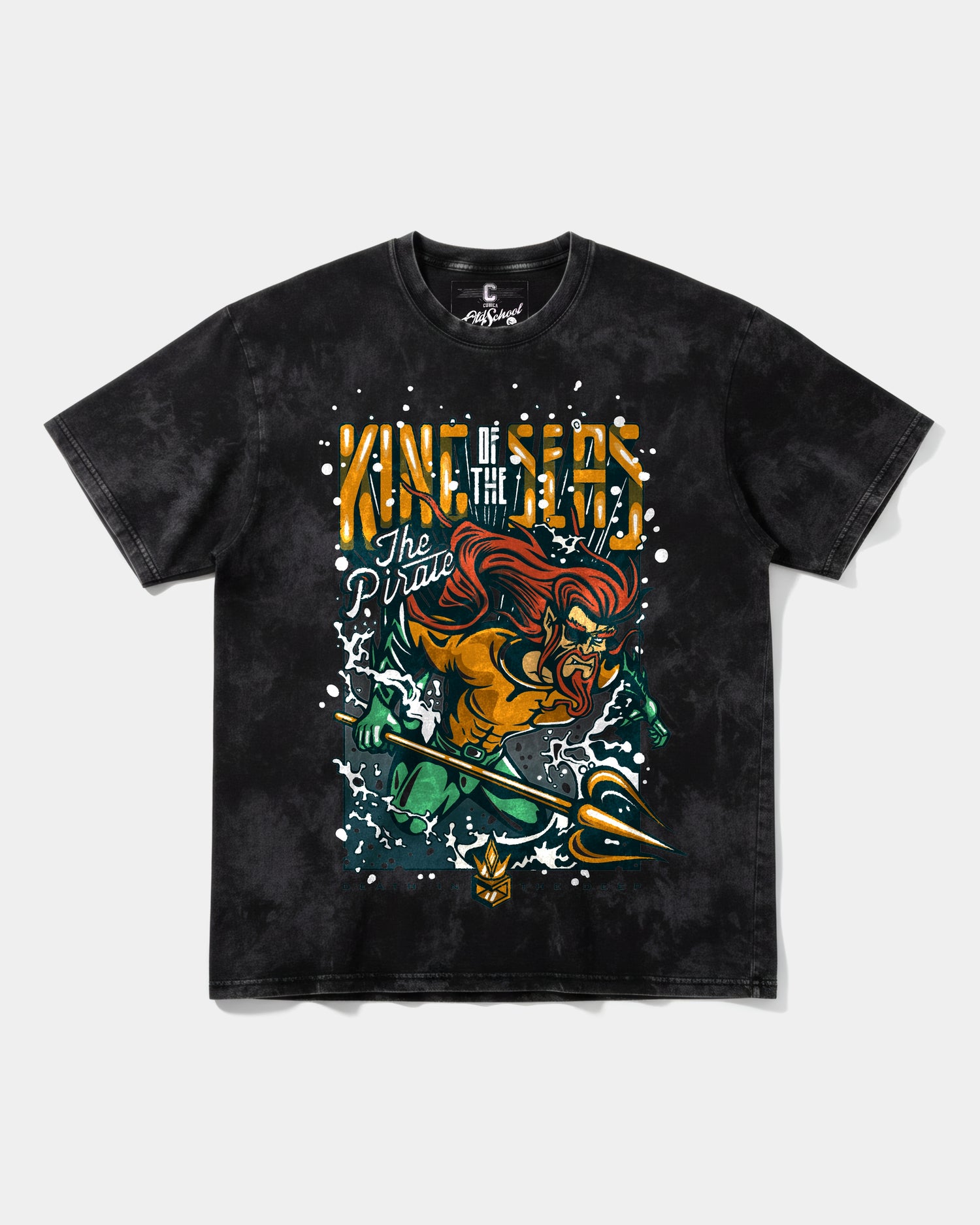 Camiseta King Of Seas Big Front Oversize Acid Negro