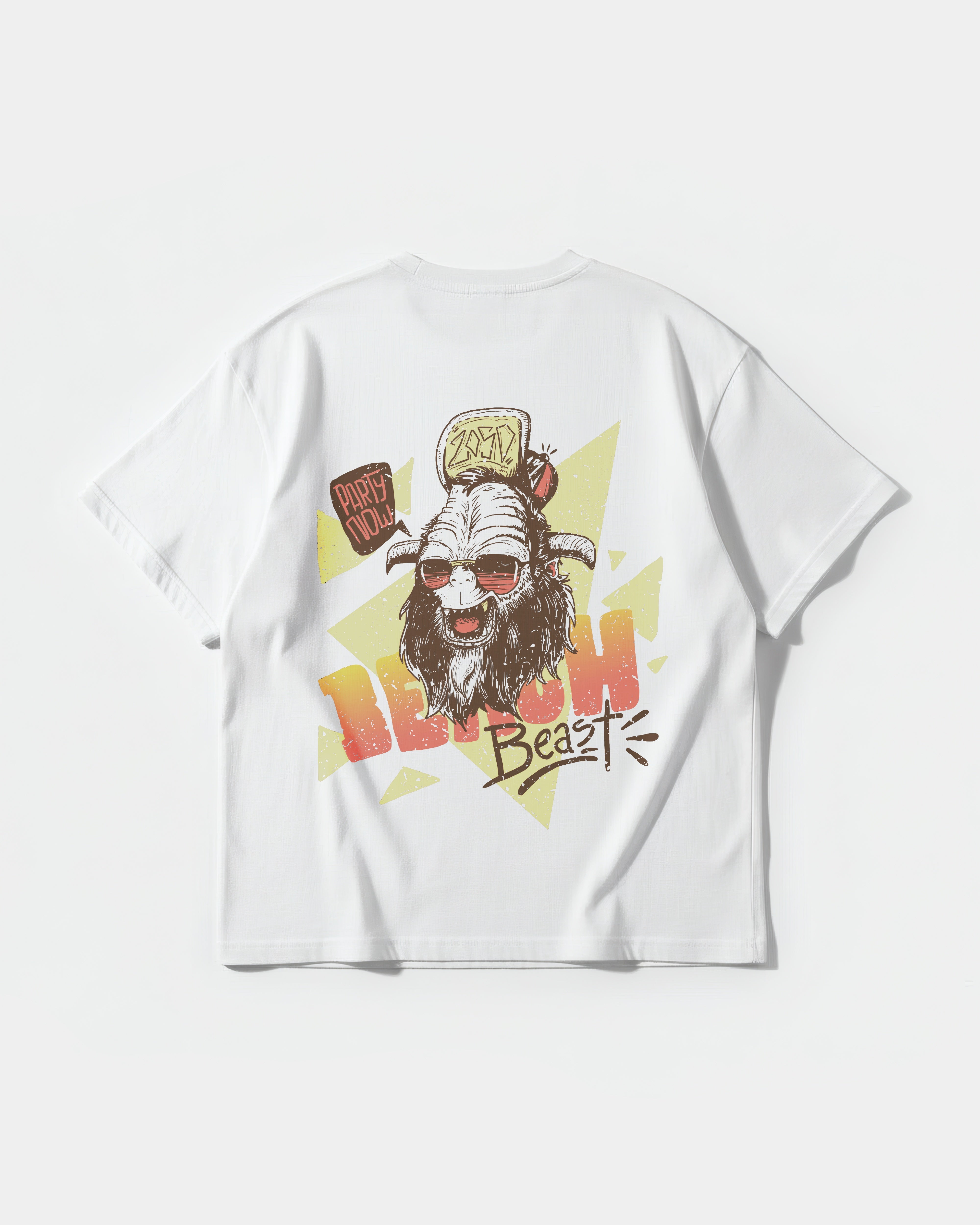 Party Now Big Back Oversize Basic T-shirt