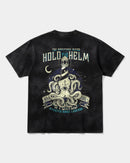 Camiseta Hold The Helm Big Back Oversize Acid Negro