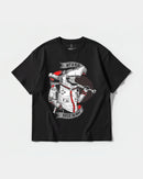 Camiseta Baseball Shark Big Front Oversize Basic Negro