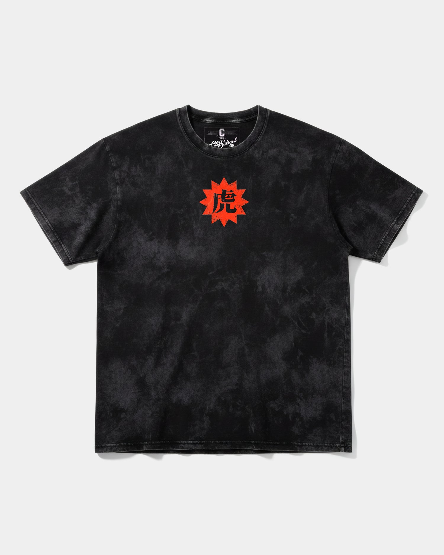 Camiseta Just Be Stronger Chest Front Oversize Acid Negro