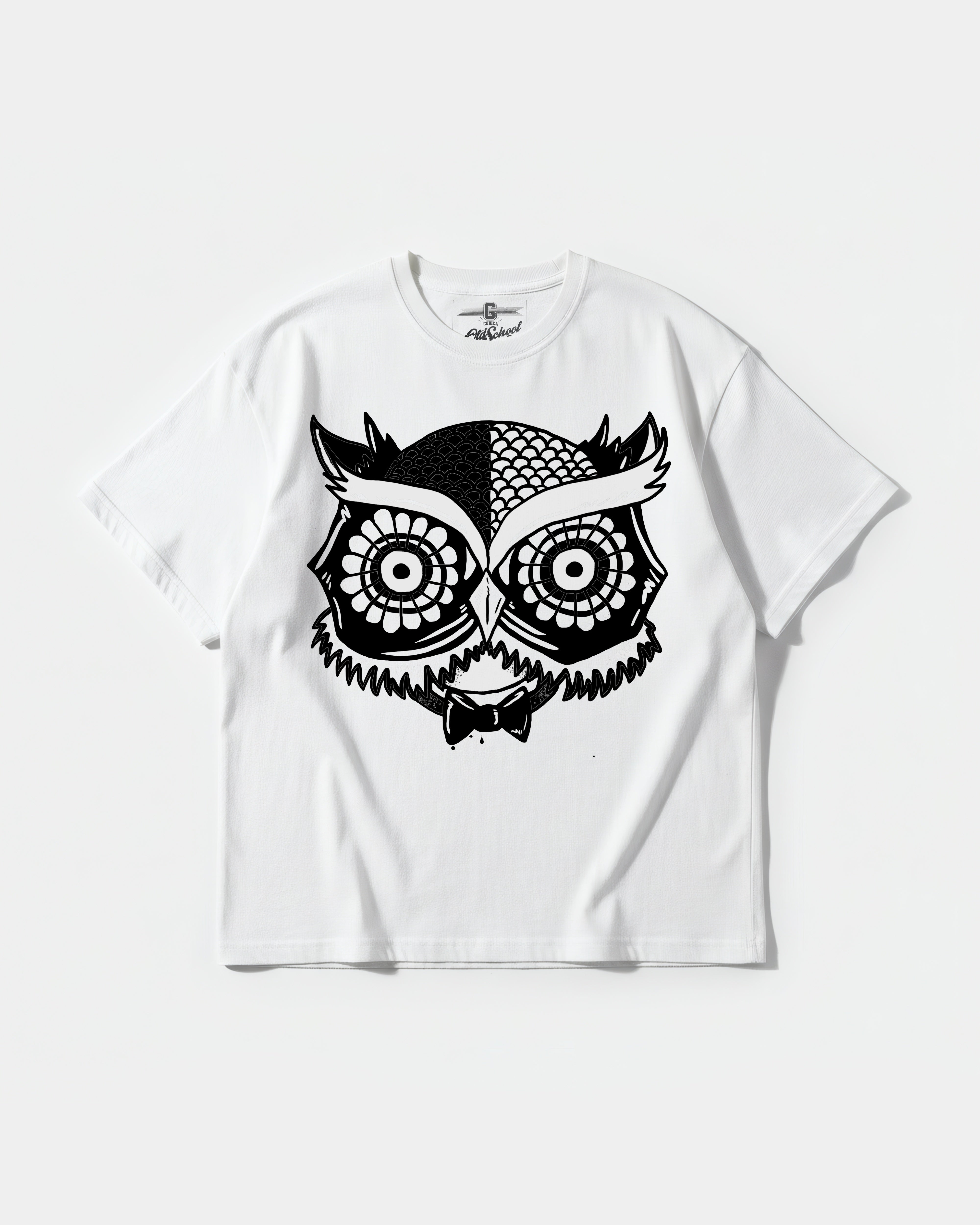 Owl Big Front Oversize Basic T-shirt