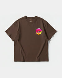 Camiseta Do You Want Pocket Oversize Front Basic Marron