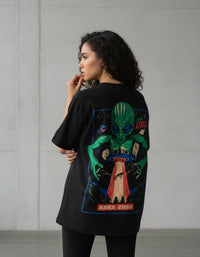 Modelo mide 1,65m y usa talla S