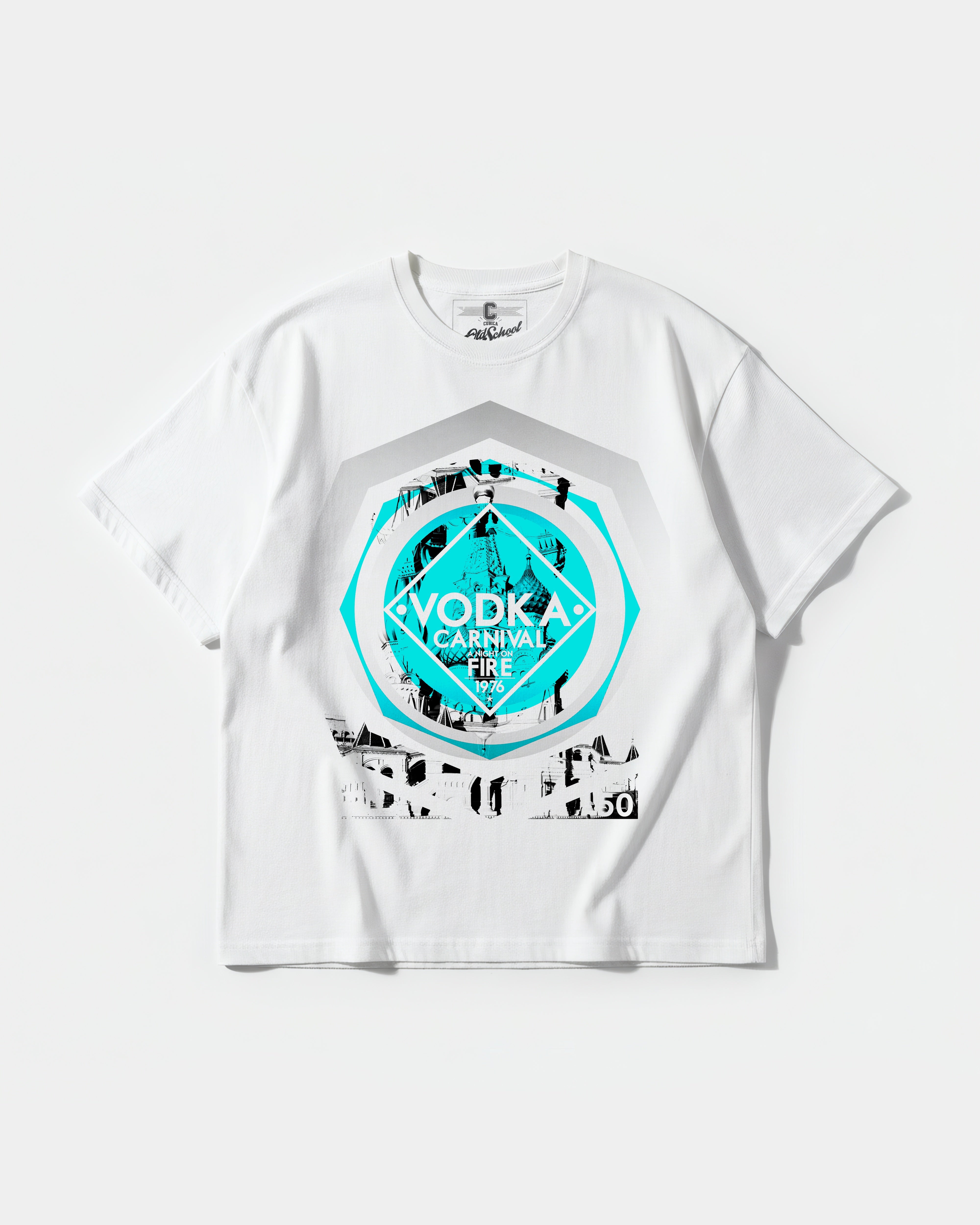 Vodka Big Front Oversize Basic T-shirt