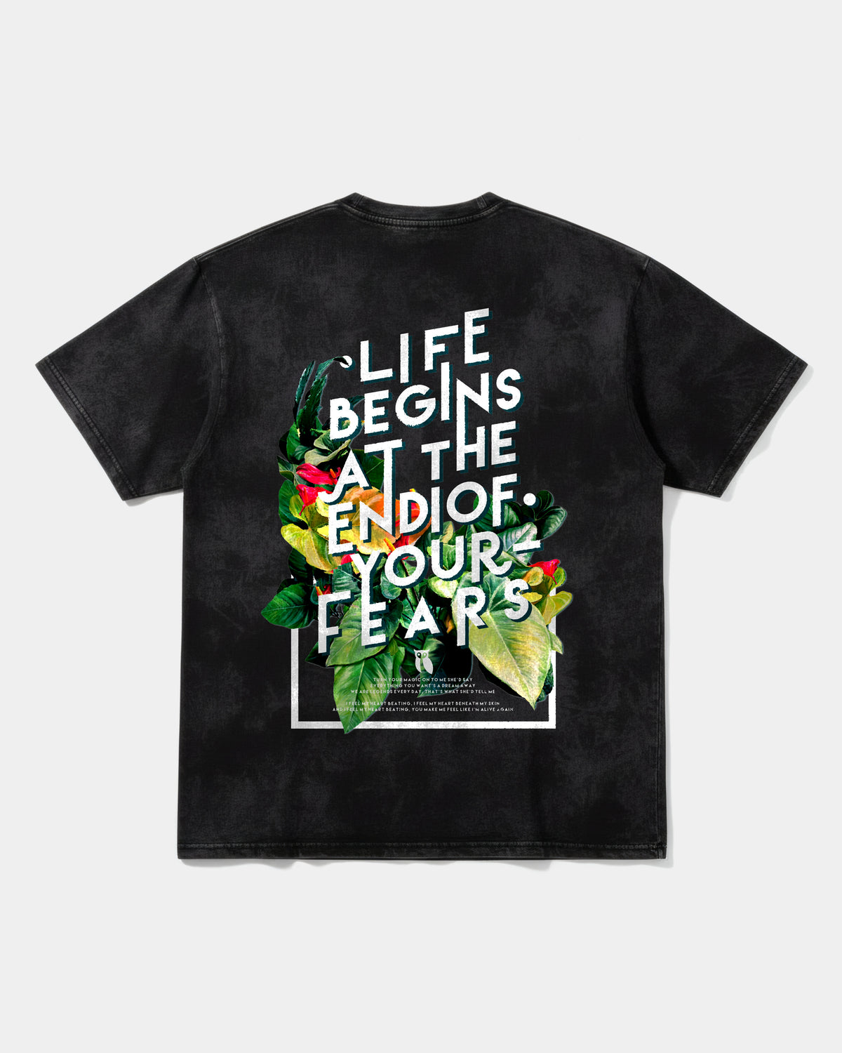 Camiseta Life Begins Big Back Oversize Acid