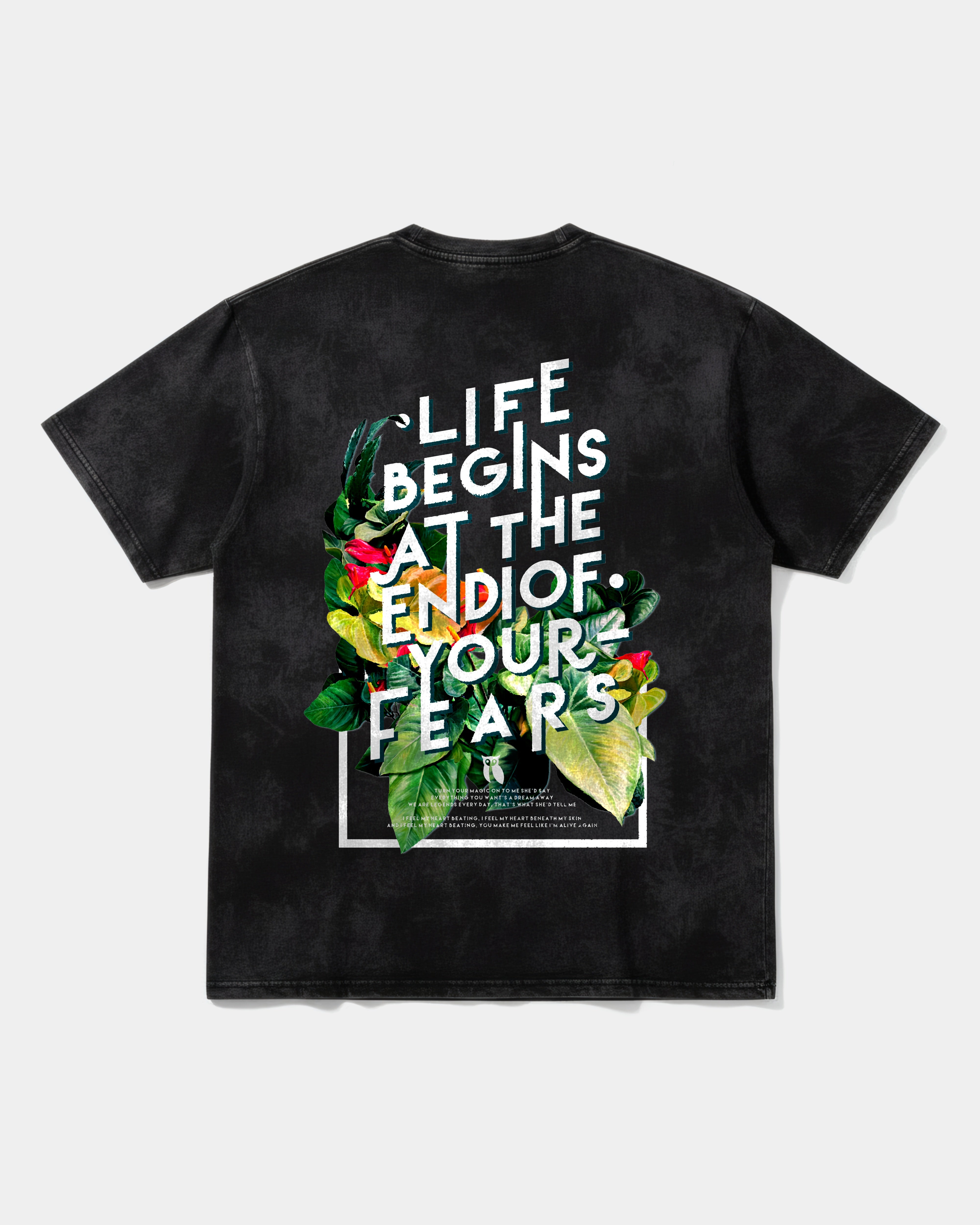 Life Begins Big Back Oversize Acid T-Shirt