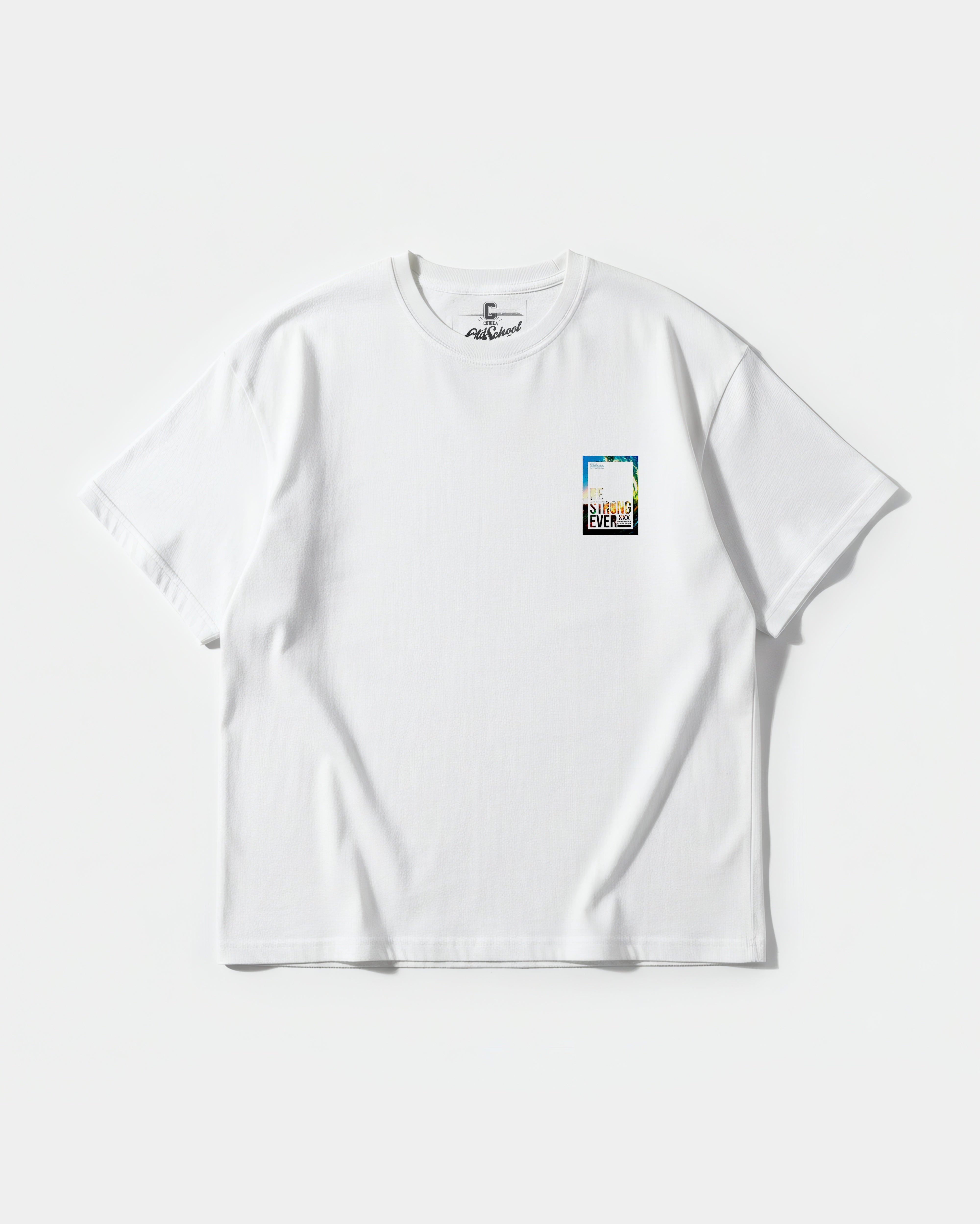 Be Strong Pocket Front Oversize Basic T-shirt