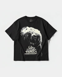 Camiseta Wild Hunter Big Front Oversize Basic Negro