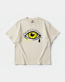 Camiseta Ojo Big Front Oversize Basic Beige