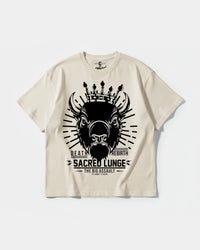 Camiseta Sacred Lunge Big Front Oversize Basic Beige