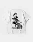 Camiseta One Thunder Big Back Oversize Basic Blanco