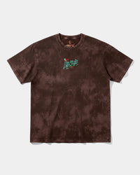 Camiseta Hipster Bear Pocket Front Oversize Acid Marron