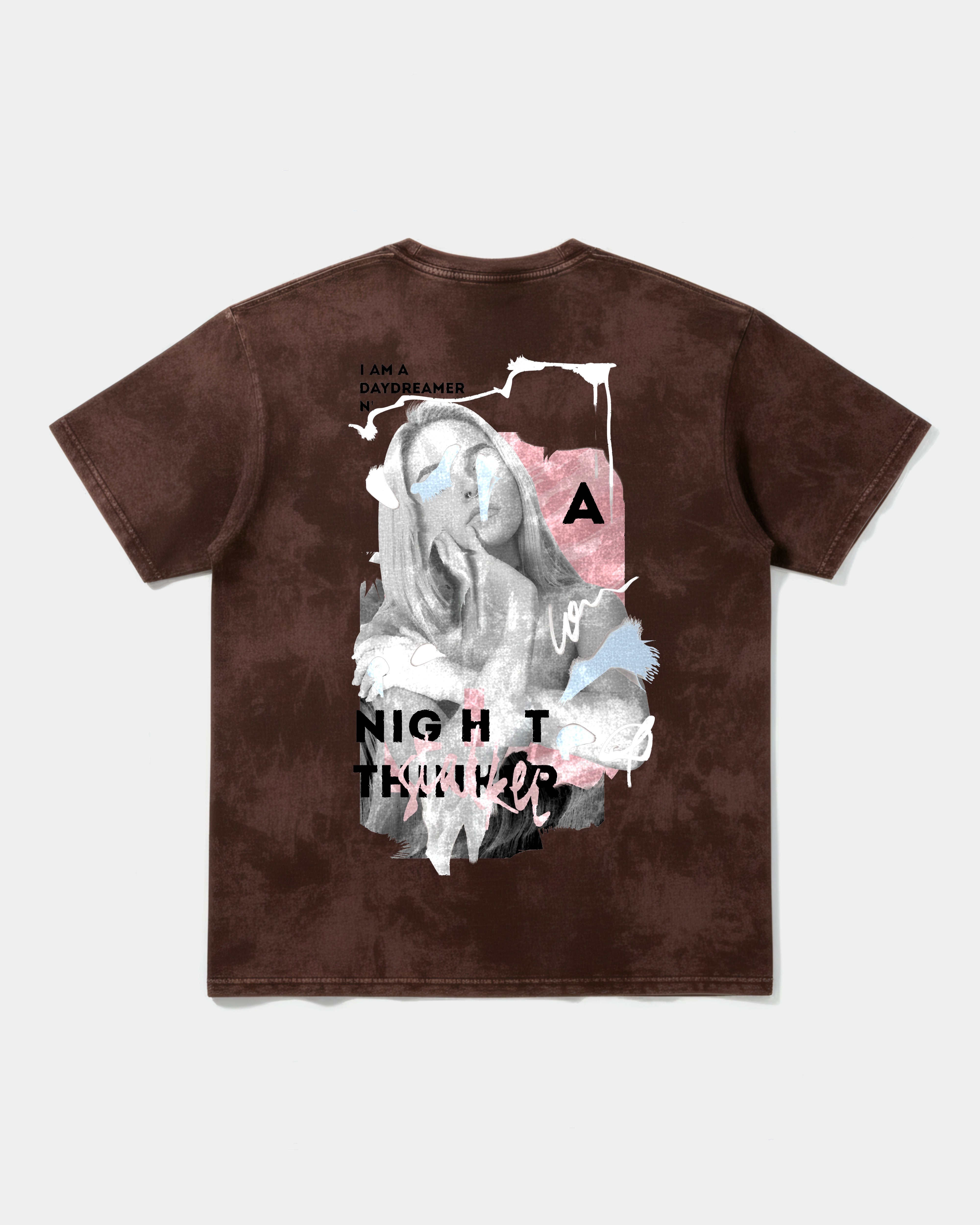 Camiseta Daydreamer Big Back Oversize Acid Marron