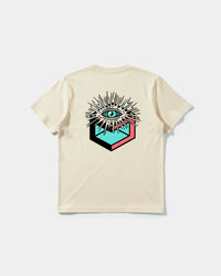 Camiseta Cubo Eyes Big Back Regular Basic Beige