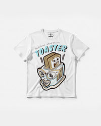 Camiseta Delicious Toaster Big Front Regular Basic Blanco