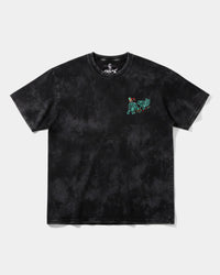 Camiseta Hipster Bear Pocket Front Oversize Acid Negro