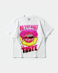 Camiseta Do You Want Big Oversize Front Basic Blanco